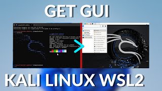 How To Enable GUI in kali linux WLS2  Install kali linux GUI WSL2 [upl. by Zorah]