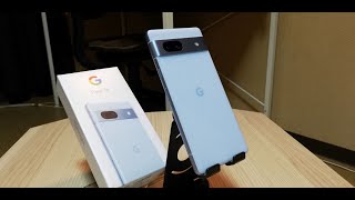 Google Pixel 7a Sea UQmobile版開封とダイソーとゲオから出てるタイプCイヤホン変換ケーブルと充電しながらイヤホンが使える商品の紹介 2024 [upl. by Adnolahs]