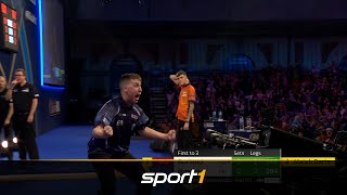 9Darter im Decider WMDebütant Borland lässt Ally Pally explodieren  SPORT1  DARTS WM 2022 [upl. by Neeven936]