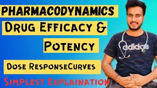 Drug Efficacy amp Potencydifference between efficacy amp potency Dose Response Curves [upl. by Anem]