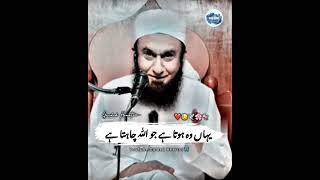 YAHN WO HOTA HA JO ALLAH CHAHTA HA  MOLANA TARIQ JAMIL [upl. by Anwahs]