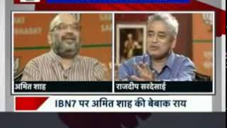 Amit Shah interview with Rajdeep Sardesai on CNN IBN amp IBN 7 06 May 2015 [upl. by Ennairej590]