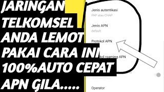 APN JARINGAN TELKOMSEL TERCEPAT DAN STABIL TERBARU  CARA MENGATASI JARINGAN TELKOMSEL YANG LEMOT [upl. by Samled494]