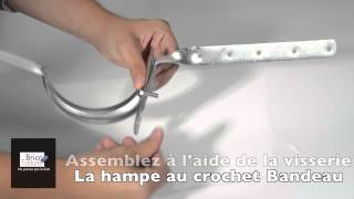 Comment monter un crochet sur une hampe chantournée BRICOTOITURE [upl. by Agretha721]