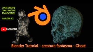 Blender Tutorial  creare fantasmi  how to create ghost characters in Blender [upl. by Vidovik]