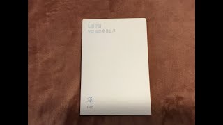 BTS quotLove Yourself Herquot album unboxing [upl. by Anej]