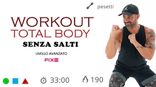 Allenamento Total Body Esercizi Focus Braccia e Glutei Senza Salti [upl. by Ozkum]