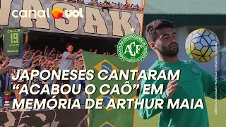 ACIDENTE DA CHAPECOENSE COMPLETA 8 ANOS REVEJA HOMENAGEM DA TORCIDA DE CLUBE JAPONÊS A ARTHUR MAIA [upl. by Minna]