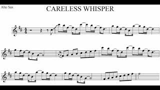 How To Play quotCareless Whisperquot On Alto Saxophone [upl. by Urina]