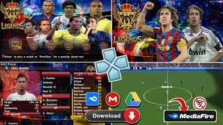 PES LEGENDS PPSSPP FULL FACES GRAPICH HD COMENTARY ENGLISH [upl. by Tnelc628]