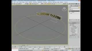 Text Motion Along the Path Tutorial using 3ds max [upl. by Amairam]