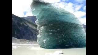 close to the iceberg in New Zealand  Tasman glacier [upl. by Fagan]