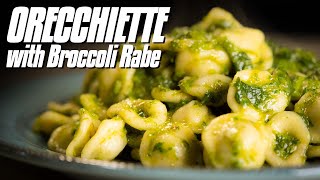 How to Make ORECCHIETTE ALLE CIME DI RAPA  Broccoli Rabe Pasta Recipe [upl. by Royall]