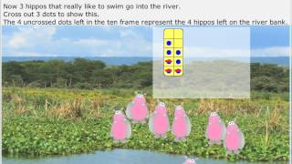 Subtract Within 10 Using Ten Frame Models for Common Core [upl. by Chong]