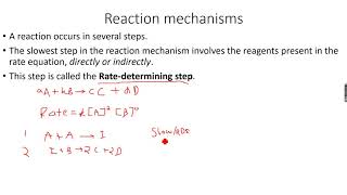 ALevel Chemistry Reaction Kinetics Part 11 [upl. by Hazem]