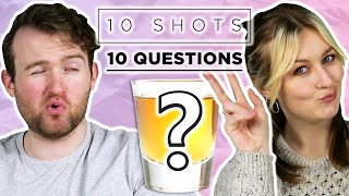 Irish People Try 10 Shots 10 Questions Seán amp Éadaoin [upl. by Adnahsed993]