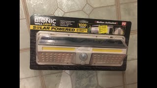 Walmart Clearance Bell Howell Bionic Wall Light XL Solar Powered 1000 Lumens Motion Activated [upl. by Alian]