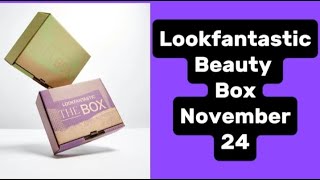 LOOkFANTASTIC BEAUTY BOX NOVEMBER EDIT 24 [upl. by Notsud]