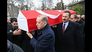 President Erdogan attends the funeral of Turkish academician Alev Alatli in Istanbul [upl. by Yettie]