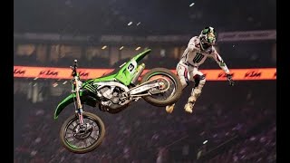 2021 Paris SX Romain Febvre HUGE CRASH [upl. by Niowtna]