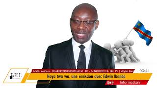 Hoya twa wa une émission avec Edwin Ibanda [upl. by Eliades]