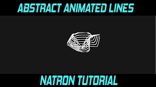 Natron Tutorial  Create abstract animated lines [upl. by Nellac818]