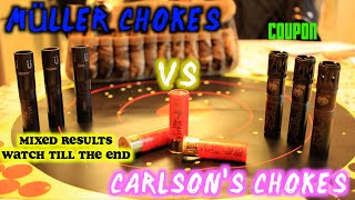 Muller Choke Tubes Vs Carlsons Choke Tubes müller carlsons duckhunting dovehunting pattern [upl. by Minna]