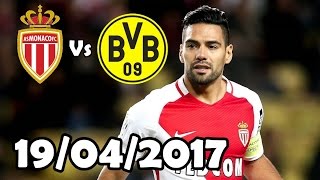 Falcao Vs Borussia Dortmund 19042017 HD 720 [upl. by Akerley]