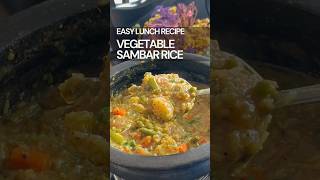 Sambar Sadam Recipe  Sambar Rice  South Indian Rice Recipes Vegetarian [upl. by Pasco98]