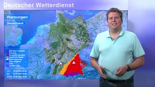 19082022 Unwetterinformation  Deutscher Wetterdienst DWD [upl. by Odraccir]