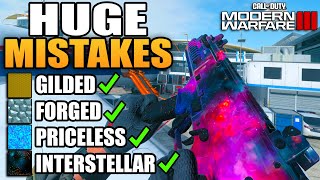 7 Huge Mistakes You are Making While Unlocking Interstellar Camo  Modern Warfare III [upl. by Gisele692]