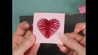 Cross My Heart Card  Stampin Up Paper Piercing Pack [upl. by Yerfdog]