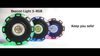 Beacon light 3RGB rechargeableampcordless [upl. by Azarcon476]