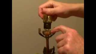 Wiring a Lamp  Wire a Lamp Socket [upl. by Simpkins]