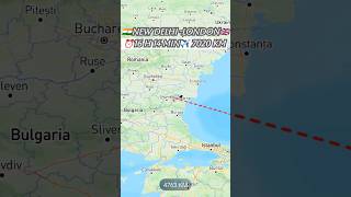 New Delhi to London Flight Route British Airways aviation travel flight new delhi london [upl. by Solita337]