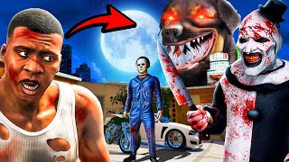 GTA 5 ART EL PAYASO 🤡 y CHOP Vuelven con MICHAEL MYERS 🎃🔪 [upl. by Philipa]