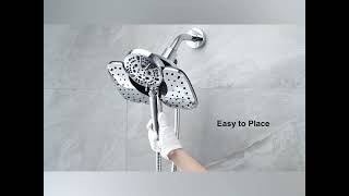 Shower Heads with Handheld Spray Combo 72quot Rain Shower Head amp Handheld Shower Head 2IN1 [upl. by Andris]