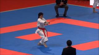 Kata KOSHOKUN SHO by Rika Usami  21st WKF World Karate Championships [upl. by Adnaral]