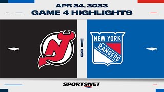 NHL Game 4 Highlights  Devils vs Rangers  April 24 2023 [upl. by Faludi489]