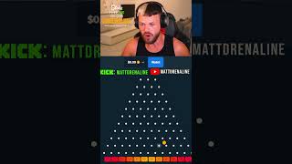 BIG Plinko Cashout Subscribe for extra Luck🤑 gambling mattdrenaline twitch gaming funny [upl. by Hobey]