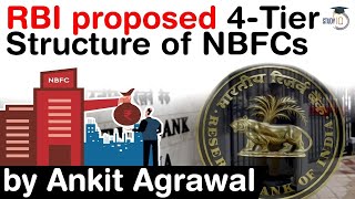 RBIs Revised Regulatory Framework for NBFC  RBI proposed 4 Tier Structure of NBFCs UPSC IAS [upl. by Davis]