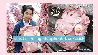 Whats Inside My Doughnut Backpack Macaroon Rose  Rainbowholic 🍩 [upl. by Htebaile670]