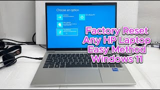 Factory Reset Any HP Laptop Easy Method  Windows 11  Factory reset Without Microsoft Account [upl. by Matless]