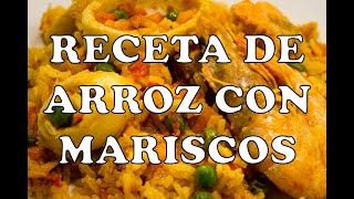 Arroz con Mariscos  Saborespe [upl. by Kiehl]