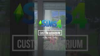 Custom Aquarium With Pond Tools  The Sims 4 Build Tutorial shorts  Read steps on description [upl. by Savart]