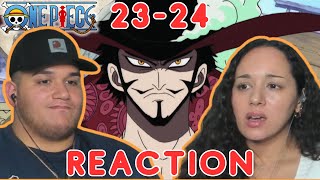 Zoro vs HawkEye Mihawk First Time REACTION One Piece 2324 [upl. by Ahsea]