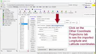 RockWorks17 Excel Import using LonLat coordinates [upl. by Naujahs583]