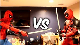 DEADPOOL VS SPIDERMAN IN REAL LIFE 2 [upl. by Navonoj]