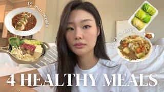 Korean diet vlog  4 Easy and Healthy meals that helped me lose weight quickly [upl. by Ellary]