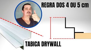 FORRO DRYWALL COM TABICA OU CANTONEIRA REGRINHA INSTALAÇÃO FÁCIL [upl. by Aihtennek]